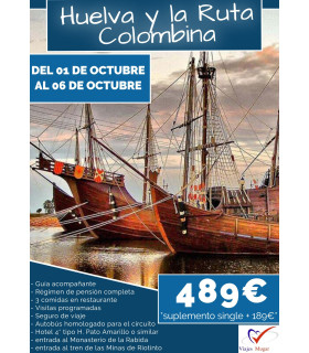 HUELVA - RUTA COLOMBINA " 01/10 A 06/10"