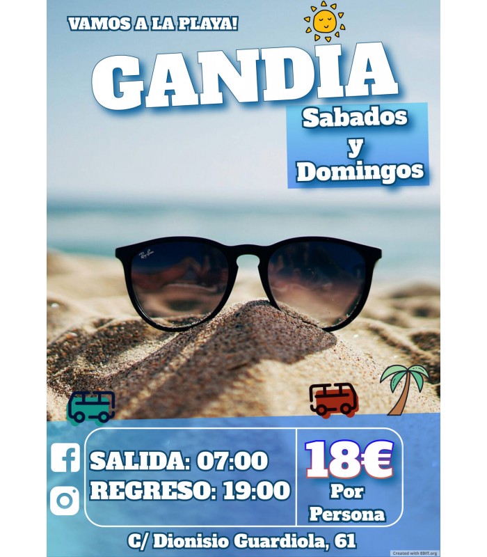 GANDIA " SABADOS A LA PLAYA "