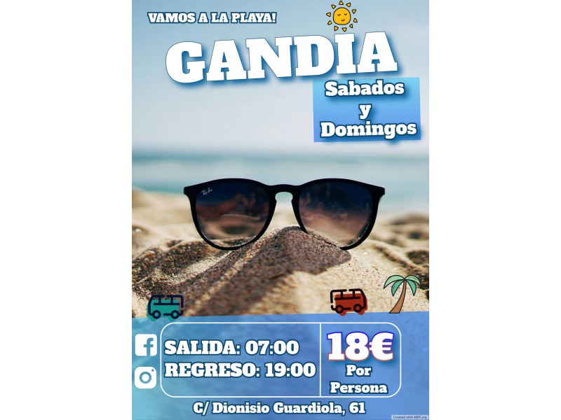 GANDIA " SABADOS A LA PLAYA "