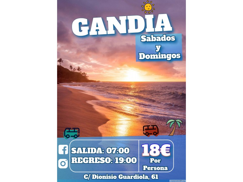 GANDIA " DOMINGOS A LA PLAYA "