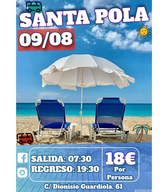 SANTA POLA - ISLA DE TABARCA 13/07 - 24/08