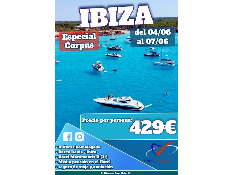 IBIZA - PTE DEL CORPUS (04 al 07/06/26)