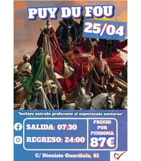 "PUY DU FOU "25/04/26"