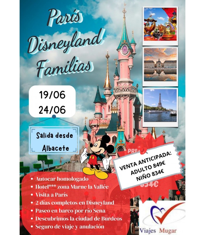 PARIS - DISNEYLAND (FAMILIAS)