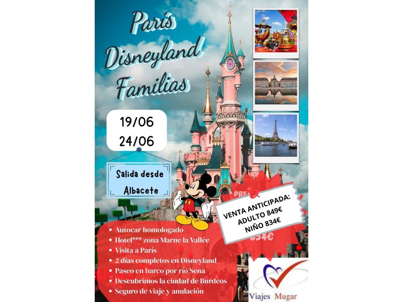 PARIS - DISNEYLAND (FAMILIAS)