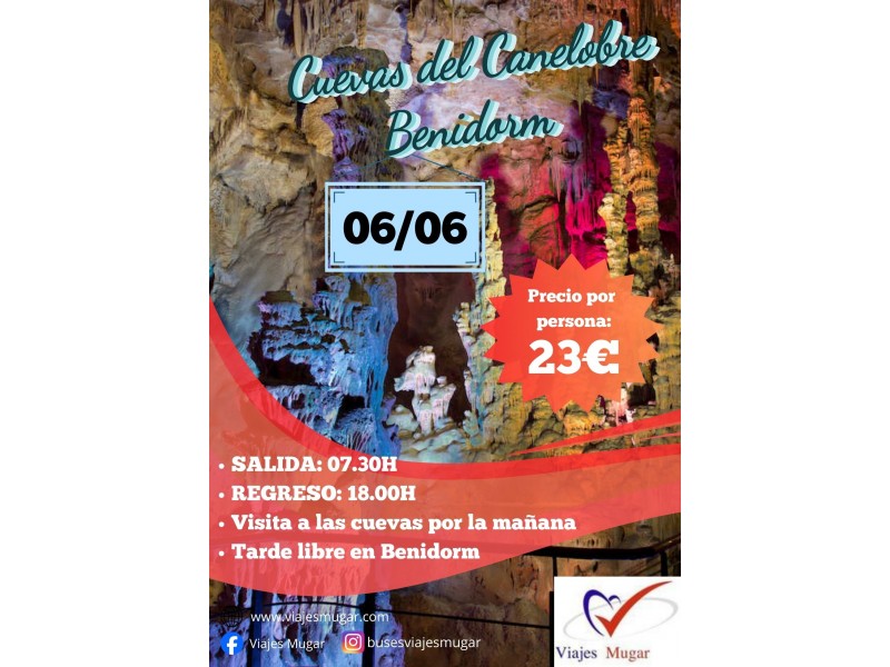 CUEVAS CANELOBRE Y BENIDORM 06/06/26