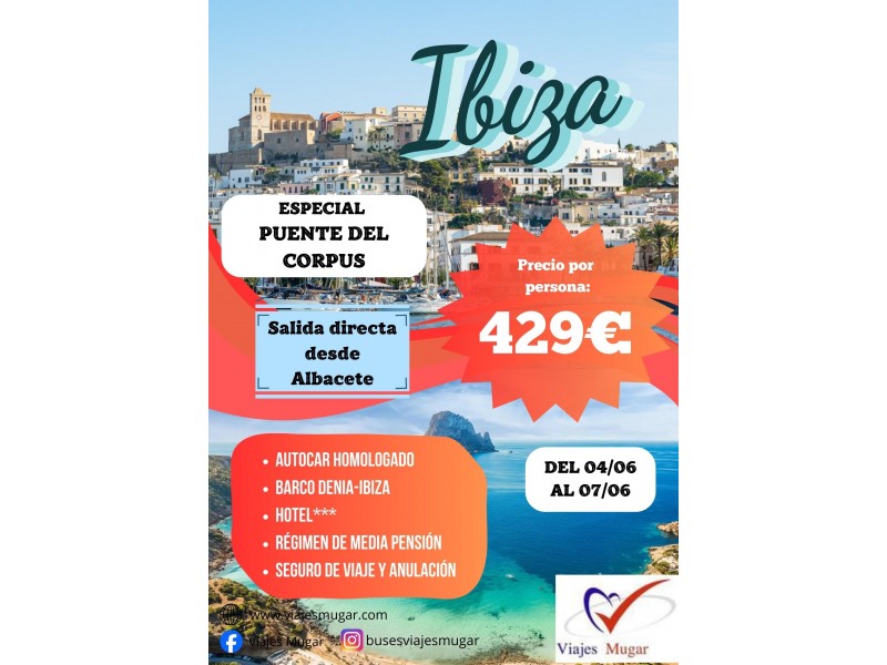 IBIZA - PTE DEL CORPUS (04 al 07/06/26)