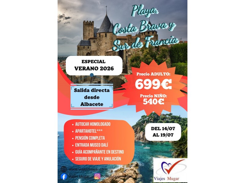 COSTA BRAVA Y SUR DE FRANCIA