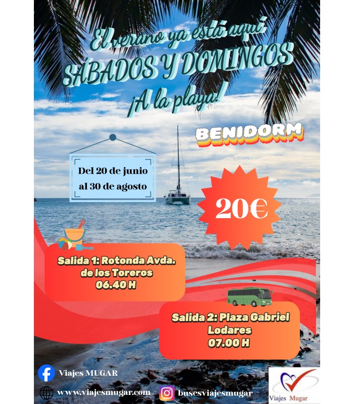 BENIDORM " DOMINGOS A LA PLAYA "