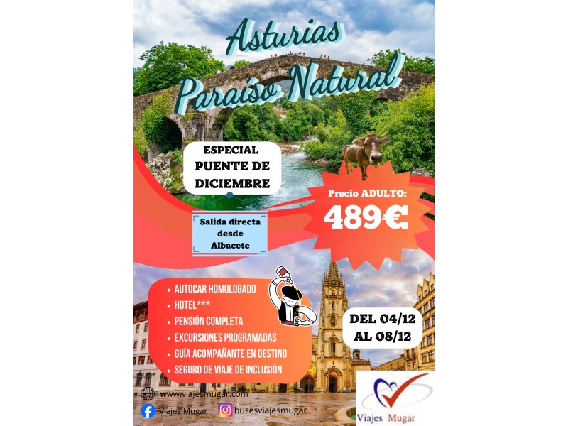 ASTURIAS "PUENTE DICIEMBRE - 2026"